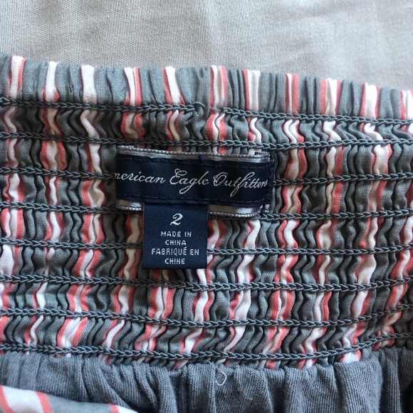 Pink, Gray, and White Striped Dress - Picture 2 of 2